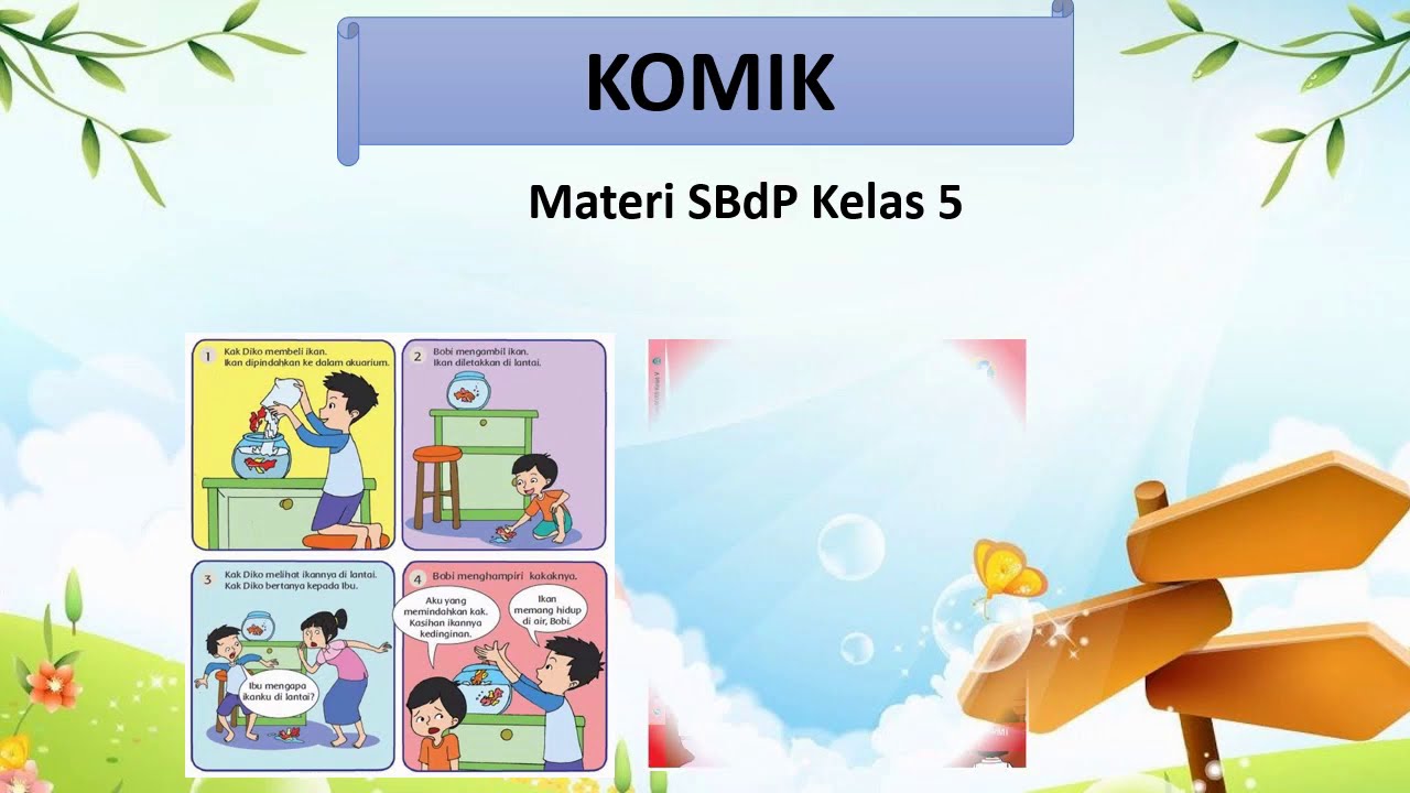 Pengertian Dan Ciri Ciri Komik Materi Sbdp Kelas 5 Youtube