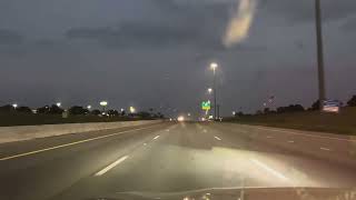 Eclipse in Round Rock, Austin Texas. Today at 1:38 pm got completely dark. Driving on i-35 north