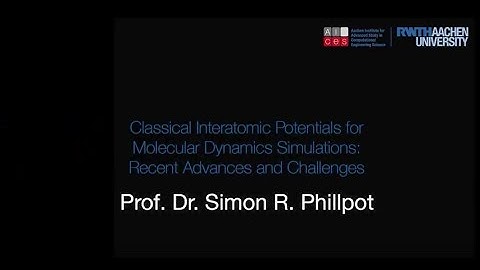 EU Regional School 2017 Part 1 with Prof. Dr. Simon R. Phillpot