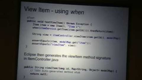 Mockito Presentation - part 1