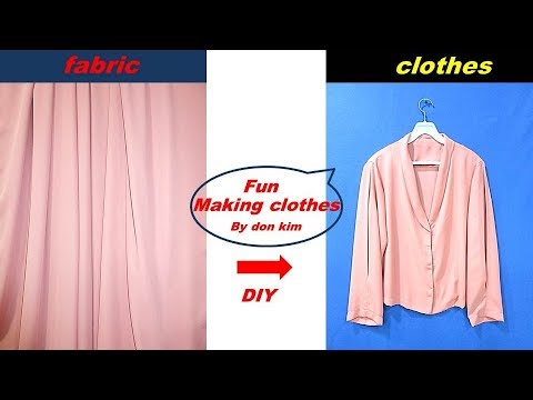 DIY 여성 숄카라 블라우스how to make shawl collar blouse 옷만들기 making clothes hacks 동대문