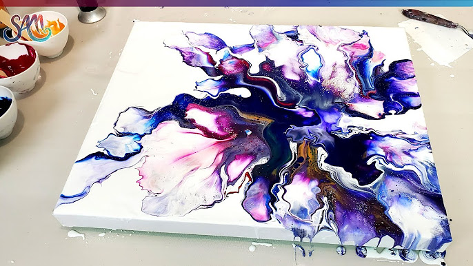 Acrylic Paint Pour With Floetrol - Margie Lewis Art