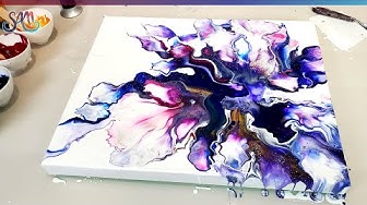 CORAL REEF - Beautiful Acrylic Pouring Technique with Multicolor