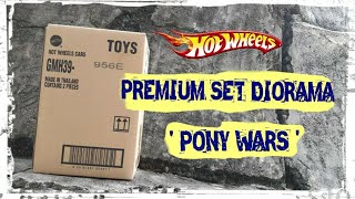 Unboxing | Hot Wheels 2021 Diorama Pony Wars Premium Set 