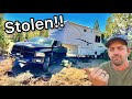 Solo Recovery Of HUGE Trailer Abandoned In The Desert!