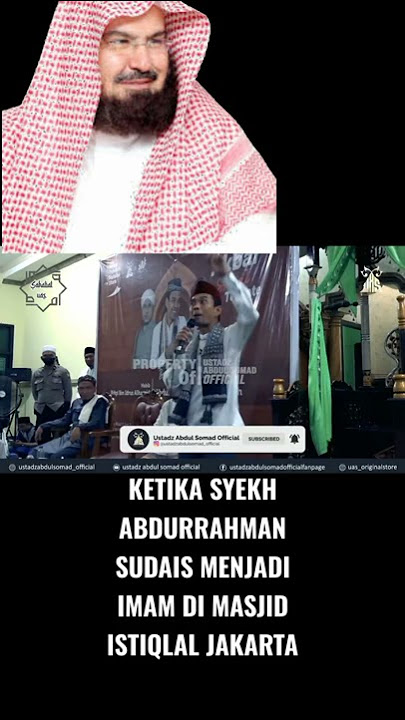 KETIKA SYEKH ABDURRAHMAN SUDAIS MENJADI IMAM MASJID ISTIQLAL JAKARTA #shorts #abdurrahmansudais