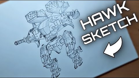 Sketch of Hawk with Thunder & Punisher | War Robots