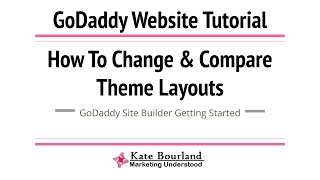 How to Compare Theme Layouts in My GoDaddy Website Builder