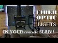 How I lit my concrete slab for $50. Concrete accent lights | LED Fiber optics