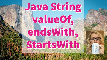 27) String valueOf, endsWith, StartsWith | Java with Ali