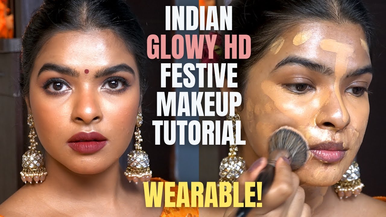 Glowy INDIAN FESTIVE Makeup Tutorial | पटाका Desi Glam / DIWALI Makeup LOOK | Shalini Mandal YouTube