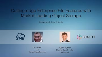 Cutting-edge Enterprise File Features with Scality Object Storage