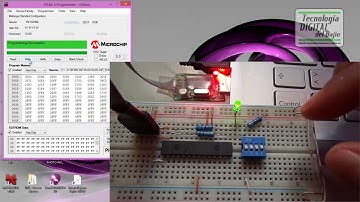 Programador USB - Ejemplo que usa las terminales de programación del PIC16F886 como I/O