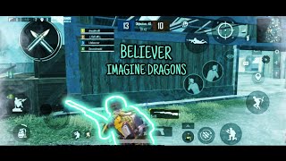 BELIEVER - Imagine Dragons Montage || Beat sync || BGMI