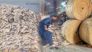 Amazing Cardboard Manufacturing Process From Scrapes (TRASH) Materials| Corrugated Manufacturing