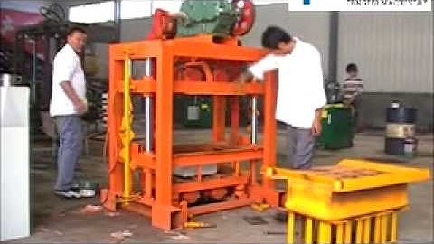 QTJ4 40 block machine change mould new