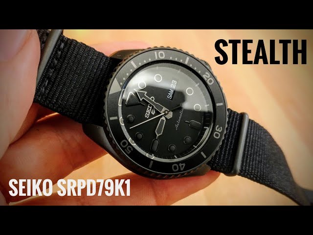 SEIKO 5 Sports all-black SRPD79K1 Street Style Vorstellung deutsch - YouTube