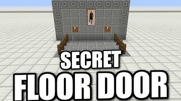 Minecraft PS4 -  HIDDEN FLOOR DOOR - Tutorial ( PS3 / XBOX / WII / PE )