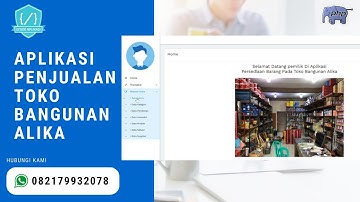 Source Code Aplikasi Penjualan & Persediaan Toko Bangunan Alika