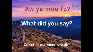 Conversation facile en Bambara,  Anglais et Français Part4