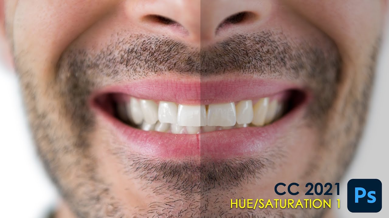 retouch-yellow-teeth-using-hue-saturation-adobe-photoshop-cc-2021-youtube