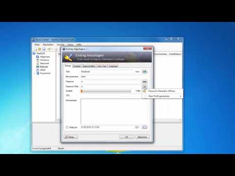 KeePass2 - Passwort Manger und Passwort Generator