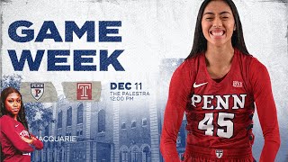 Penn vs Temple | NCAA Women's Basketball | 12.11.22