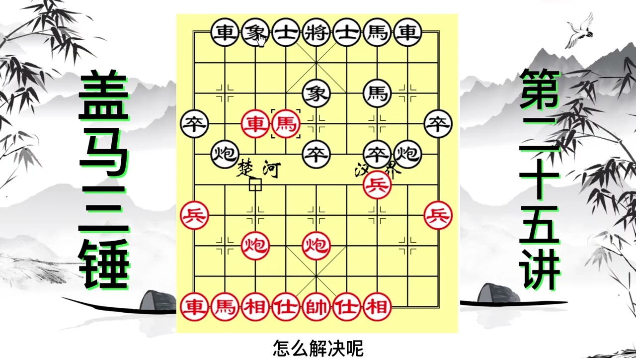 盖马二十五锤，当头炮盘头马，最正确的进攻方法