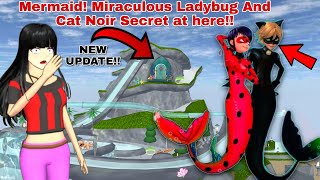 سر الدعسوقة Mermaid! Miraculous Ladybug & Cat Noir Secret at Water Parks!! in UPDATE Sakura School screenshot 5