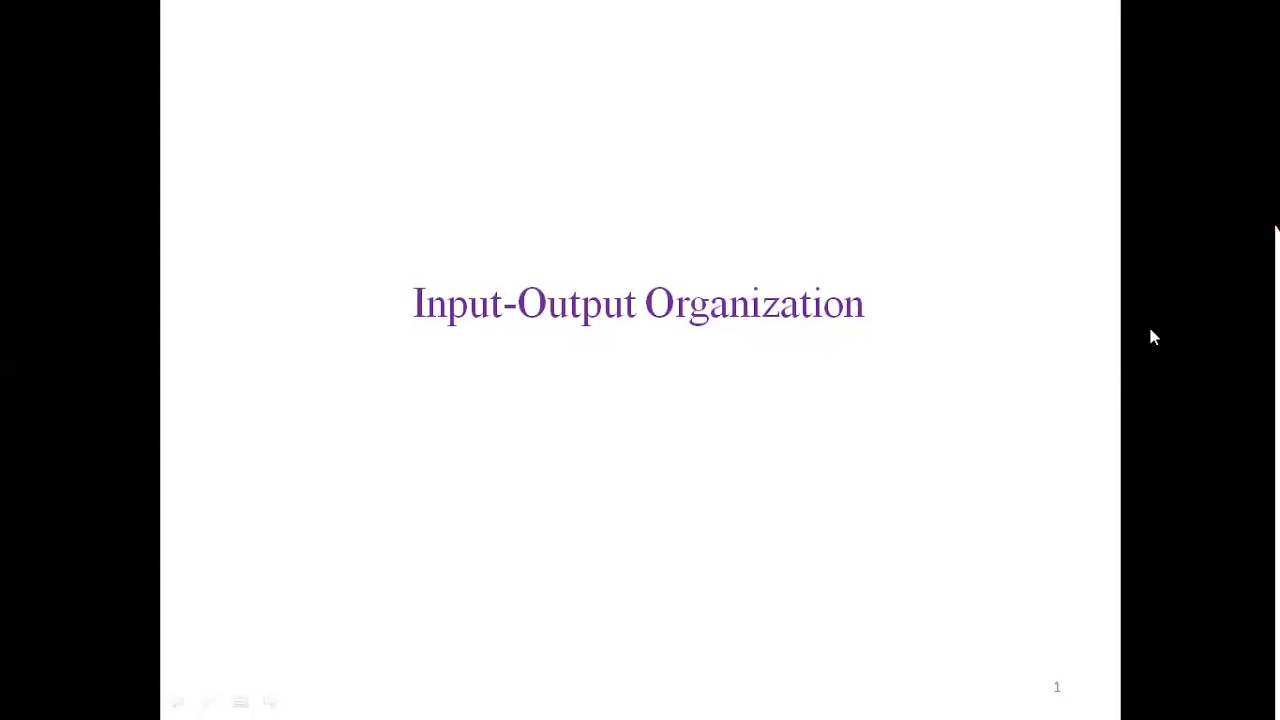 Computer Organization Input -Output organization part1 - YouTube