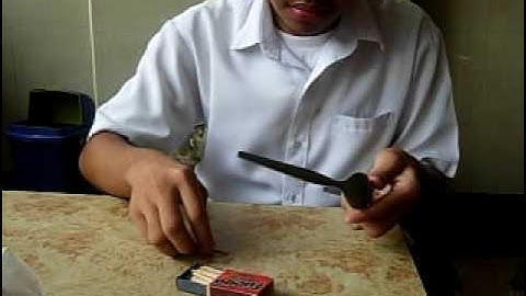 Physics Trick: Balance Spoon and fork with a match stick