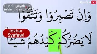 MENGURAI TAJWID SURAH ALI IMRAN AYAT 120 BAG 2 CARA BACA & CONTOH PENGUCAPANNYA EPS 677