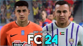 FC 24 | ALL REST OF WORLD PLAYERS REAL FACES