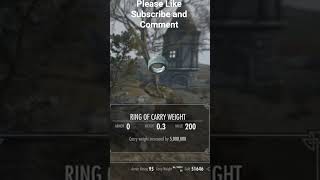 The Ring Of Carry Weight #skyrim #shorts