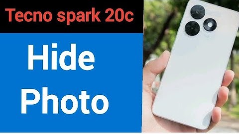 Tecno spark 20c me photo hide kaise kare, how to hide photo