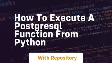 How to execute a Postgresql function from Python