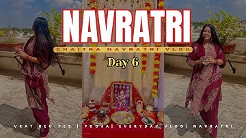 Navratri Celebration 2025 Day 6 |Navratri Pooja | Vrat recipes #navratri2025 #navratrispecial #vlog