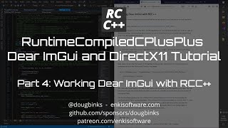 Runtime Compiled C Dear Imgui And Directx11 Tutorial Hacker News Mdeditor