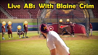 MIC’D UP LIVE ABs vs Texas Rangers Prospect Blaine Crim