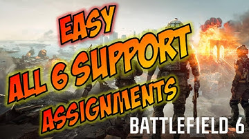 Battlefield 6 - EASY unlock all 6 SUPPORT Class Assignments