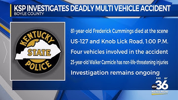 KSP investigates deadly multi-vehicle accident