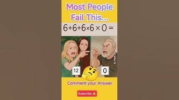 Most People Get This Wrong! | Can You Solve This Math Puzzle? 🤔 | IQ | Smart Think | Video | #Shorts