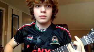 Boy plays Smells Like Teen Spirit without actually learning it