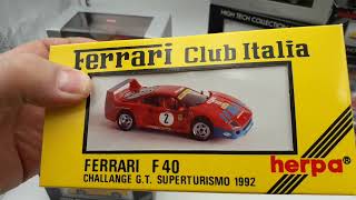 Ferrari herpa in scala 1:43 F40  Testarossa berlina e spider e Ferrari 348, berlina e spider!