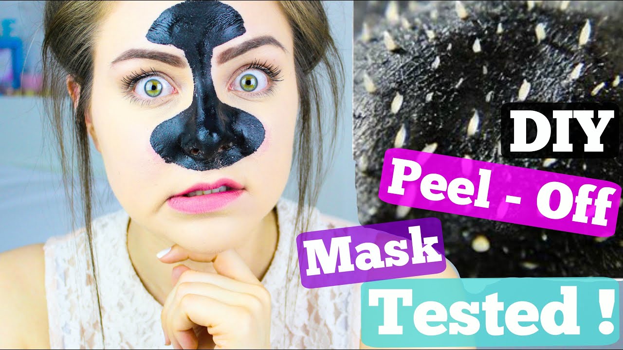 DIY Blackhead Remover Peel Off Mask Tested ! - YouTube