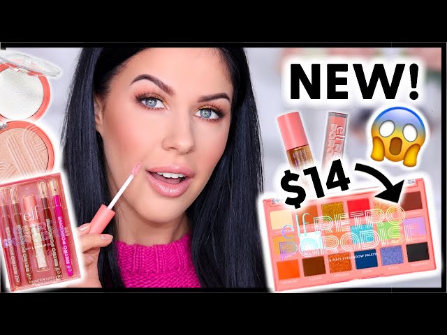 NEW ELF MAKEUP TESTED!! FIRST IMPRESSIONS - NEW PALETTE, HIGHLIGHTERS, GLOSSES + MORE!!