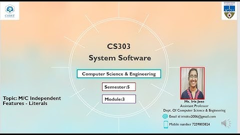 CS 303 SS Module 3 Literals