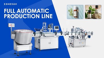 ZONESUN | ZS-FAL180Z2 Automatic Production Line Filling Capping Labeling With Bottle Unscrambler