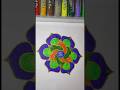 mandala rangoli design with 9*5 dots 🏵️🌼 #rangoli #shorts