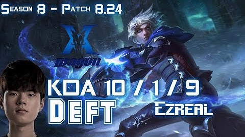 KZ Deft EZREAL vs LUCIAN ADC - Patch 8.24 KR Ranked